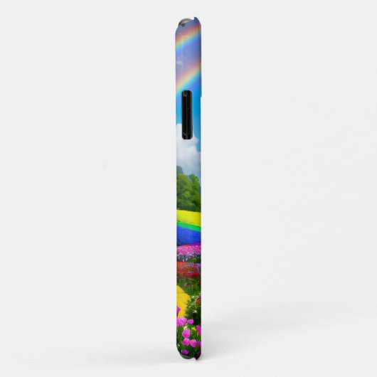 Rainbow Hills and Blume Zwei Case-Mate iPhone Hülle (Hinten/Rechts)