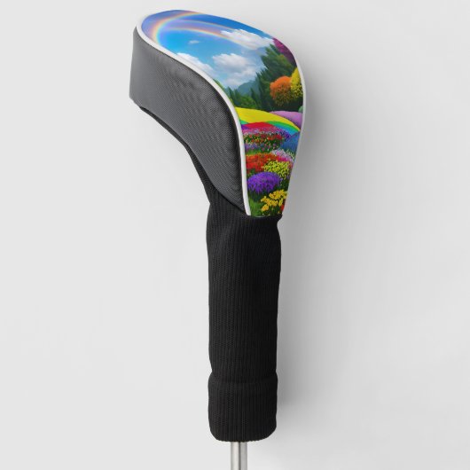 Rainbow Hills and Blume Zwei Golf Headcover (angewinkelt)