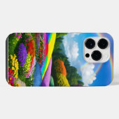 Rainbow Hills and Blume Zwei iPhone Hülle (Rückseite (Horizontal))