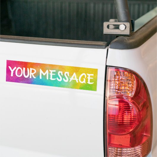 Rainbow-Hintergrund - Passen Sie Ihre eigenen Bump Autoaufkleber (Auf Lkw)