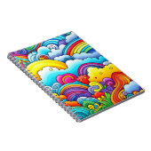 Rainbow-Hintergründe Notizblock (Rechte Seite)