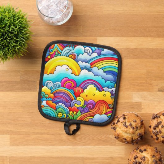 Rainbow-Hintergründe Topflappen (Oben Unten)