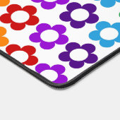 Rainbow-Hippie-Blume Schreibtischunterlage (Ecke)