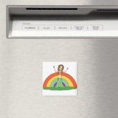 Rainbow Hippie Magnet (In Situ (Geschirrspüler))