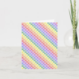 Rainbow Ho Ho Ho Muster Faltschachtel Weihnachtska Feiertagskarte