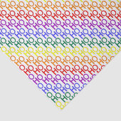 Rainbow Ho Ho Ho Muster Gewebe Papier (Ausschnitt)