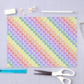 Rainbow Ho Ho Ho Muster Gewebe Papier (Handwerk)