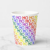 Rainbow Ho Ho Ho Muster Paper Cup Pappbecher (Links)