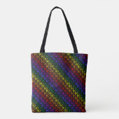 Rainbow Ho Ho Ho Muster Tote Bag Tasche (Rückseite)