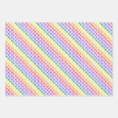Rainbow Ho Ho Ho Muster Wrapping Paper Set Geschenkpapier Set (Vorderseite 3)