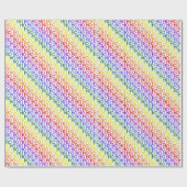 Rainbow Ho Ho Ho Musterpapier Geschenkpapier (Flach)
