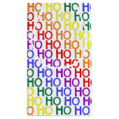 Rainbow Ho Ho Ho Pattern Geschenktasche Kleine Geschenktüte (Rückseite)