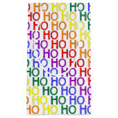 Rainbow Ho Ho Ho Pattern Geschenktasche Kleine Geschenktüte (Vorderseite)