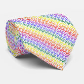 Rainbow Ho Ho Ho Pattern Krawatte (Gerollt)