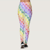 Rainbow Ho Ho Ho Pattern Leggings (Rückseite)