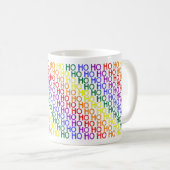 Rainbow Ho Ho Ho Pattern Tasse (VorderseiteRechts)