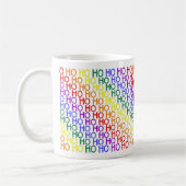 Rainbow Ho Ho Ho Pattern Tasse (Links)