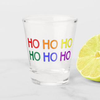 Rainbow Ho Ho Ho Shot Glasses Schnapsglas