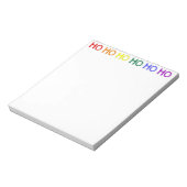Rainbow Ho Ho Notizblock (Rotiert)