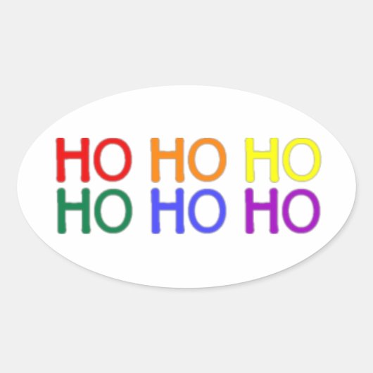 Rainbow Ho Ho Stickers (Vorderseite)