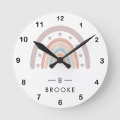 Rainbow hobos runde wanduhr (Vorderseite)