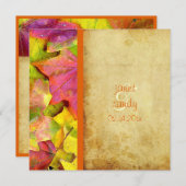 Rainbow Hochzeit im Herbst Einladung (Vorne/Hinten)