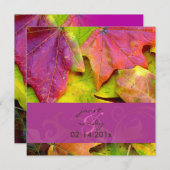 Rainbow Hochzeit im Herbst Einladung (Vorne/Hinten)