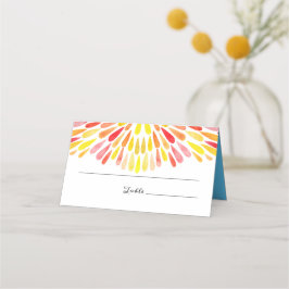 Rainbow-Hochzeit Platzkarte