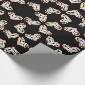 Rainbow-Hochzeitszittel Geschenkpapier (Ecke)