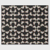 Rainbow-Hochzeitszittel Geschenkpapier (Flach)