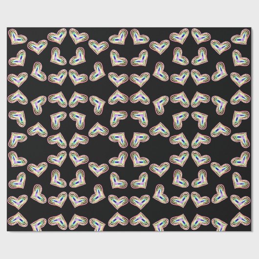 Rainbow-Hochzeitszittel Geschenkpapier (Flach)