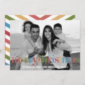 RAINBOW Holiday Foto Cards Feiertagskarte (Vorne/Hinten)