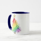 Rainbow Holiday Tree Tasse (Vorderseite Links)