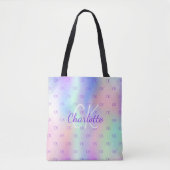 Rainbow-holografische, benutzerdefinierte Monogram Tasche (Vorderseite)