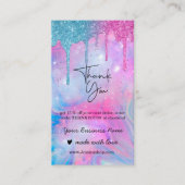 Rainbow holografische Dankbarkeit an Visitenkarte (Vorderseite)