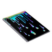 Rainbow-holografischer Tropfen Notizblock (Rechte Seite)