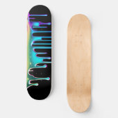 Rainbow-holografisches Tropfen Skateboard (Vorderseite)