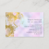 *~* Rainbow Holograghic Hair Beauty Unicorn AP1 Visitenkarte (Rückseite)