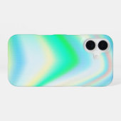Rainbow Hologram Girly Luxury Stylish Chic Trendy iPhone 16 Hülle (Rückseite (Horizontal))