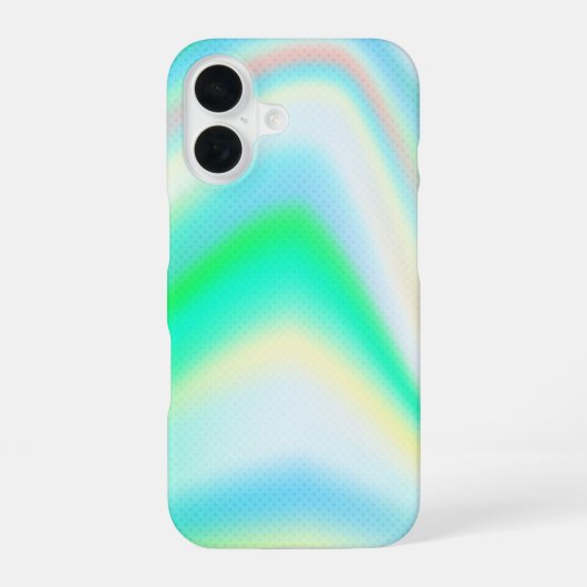 Rainbow Hologram Girly Luxury Stylish Chic Trendy iPhone 16 Hülle (Rückseite)