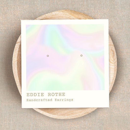 Rainbow Hologram Stuhlvorschau Quadratische Visitenkarte