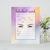 Rainbow Holograph Glitzer Ombre Lash Client Record (Stehend Vorderseite)