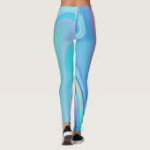 Rainbow Holographic Abstrakt Leggings (Rückseite)