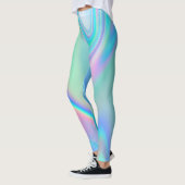 Rainbow Holographic Abstrakt Leggings (Links)