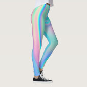 Rainbow Holographic Abstrakt Leggings (Rechts)