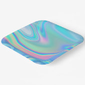 Rainbow Holographic Abstrakt Pappteller (Gewinkelt)