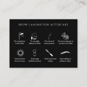 Rainbow Holographic Brow nach Betreuung Visitenkarte (Rückseite)