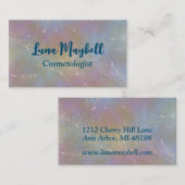 Rainbow Holographic Business Card Visitenkarte (Vorne/Hinten)