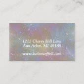 Rainbow Holographic Business Card Visitenkarte (Rückseite)