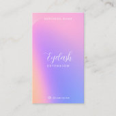 Rainbow Holographic Eyelash Extensions Map Visitenkarte (Vorderseite)